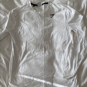 Men’s Gymshark White Crew Neck Tee